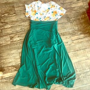 🍀GUC Solid Forest Green Maxi by LLR🍀